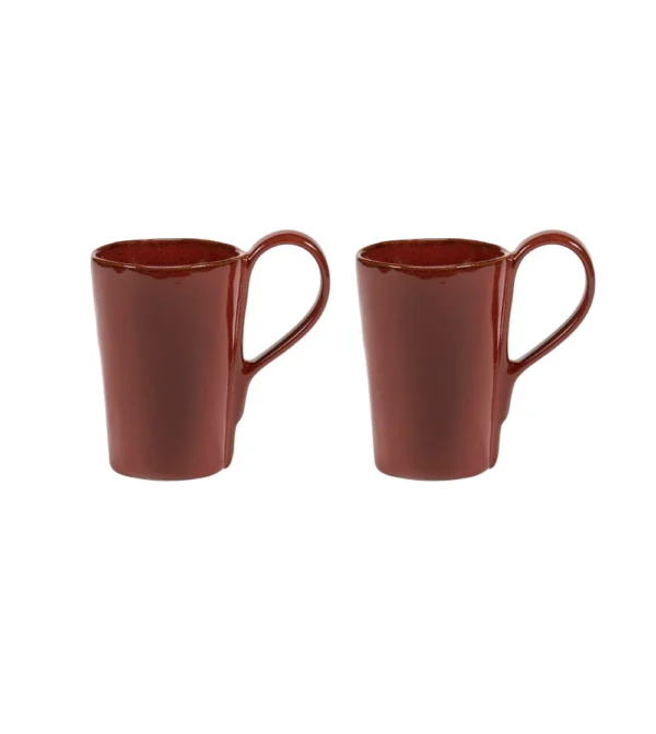 tazas grandes rojas para café