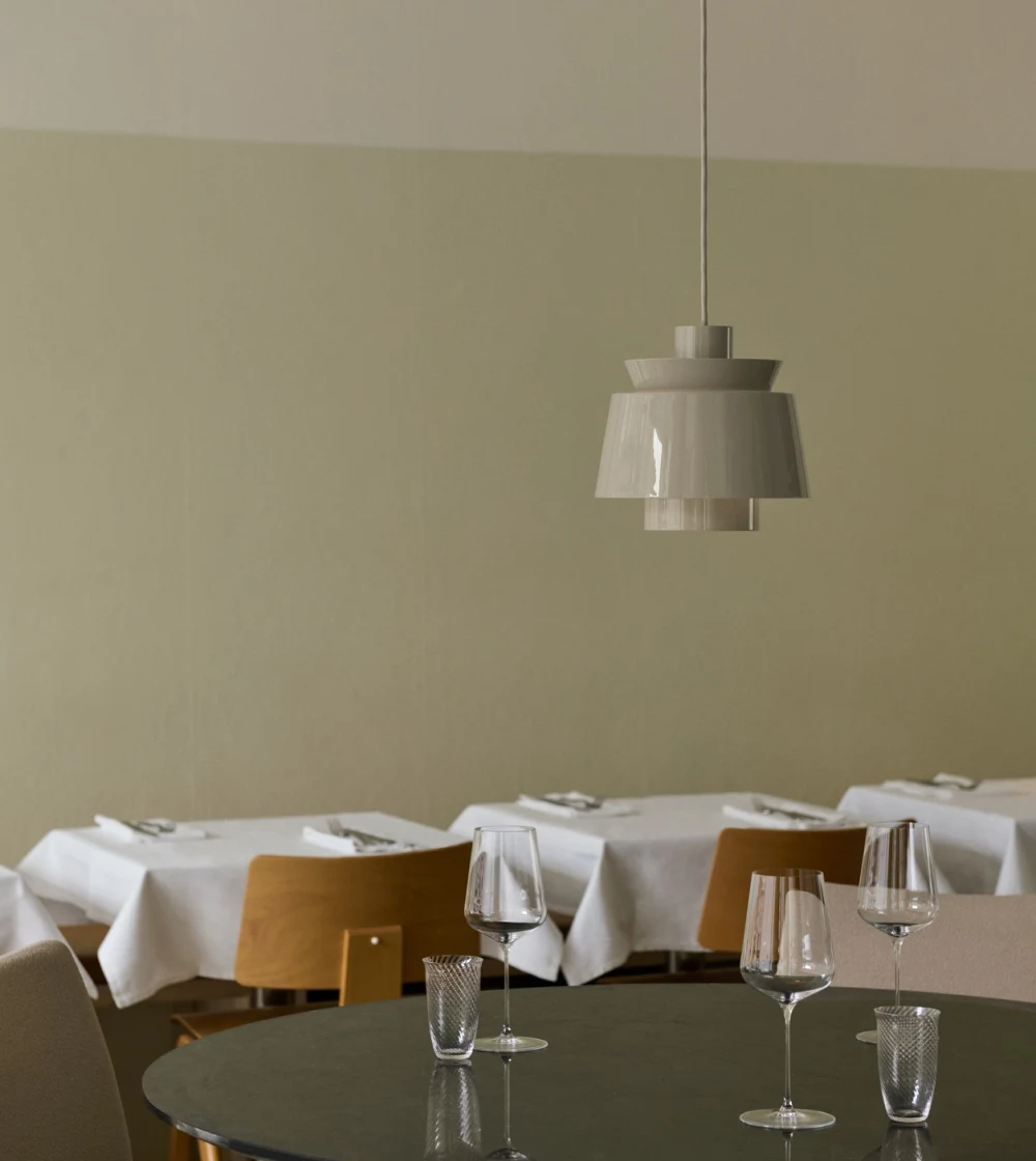lámpara de techo de diseño Utzon color beige
