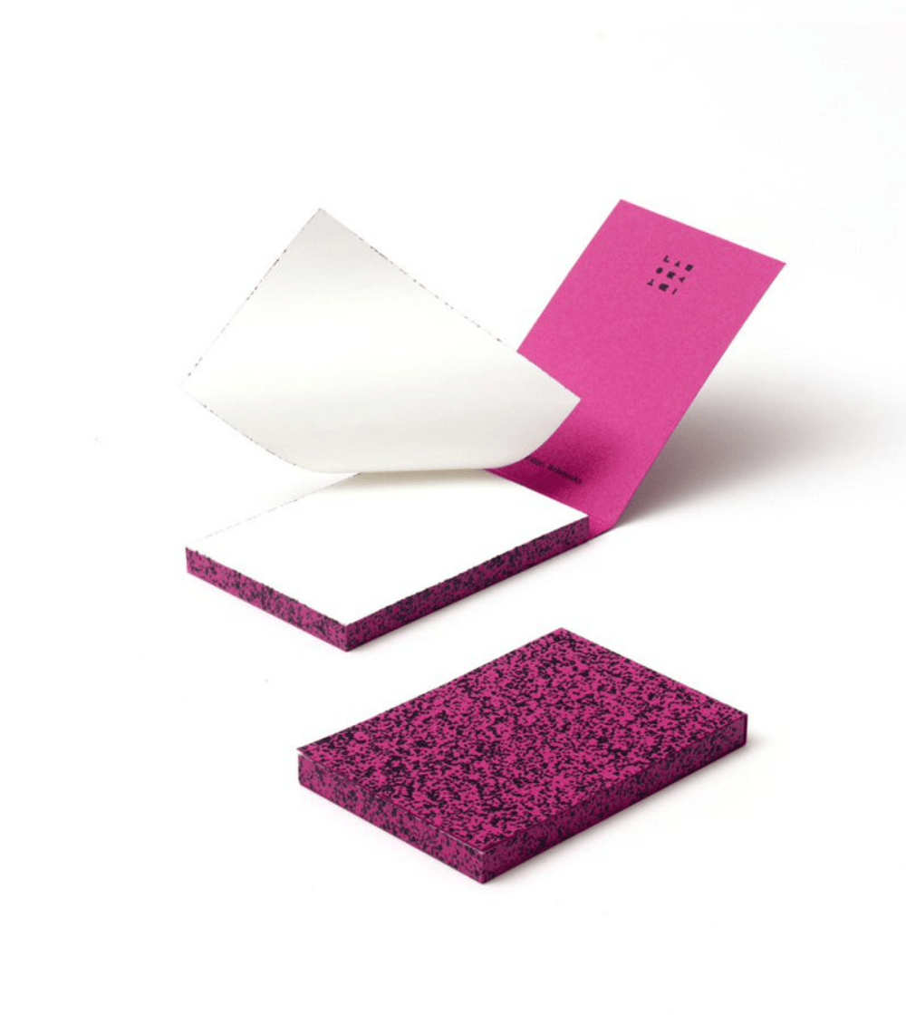 Spray Splash Fuchsia Soft Cover A7 Memo Pad - Imagen 2