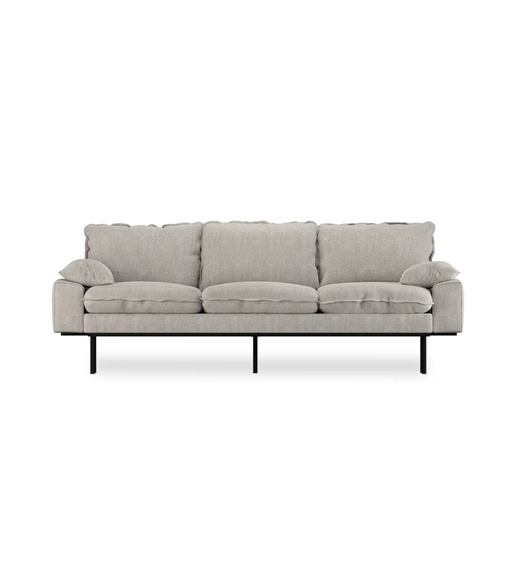 sofa retro 3 plazas sneak light grey hkliving