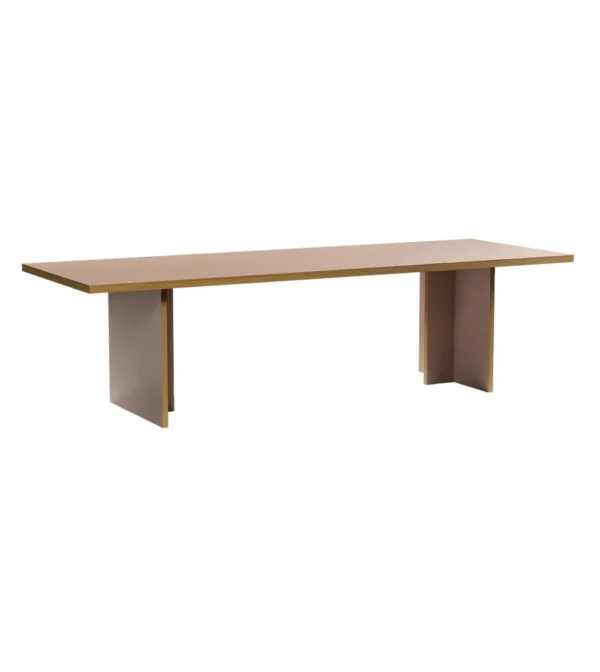mesa de comedor grande de madera color maquillaje de hkliving