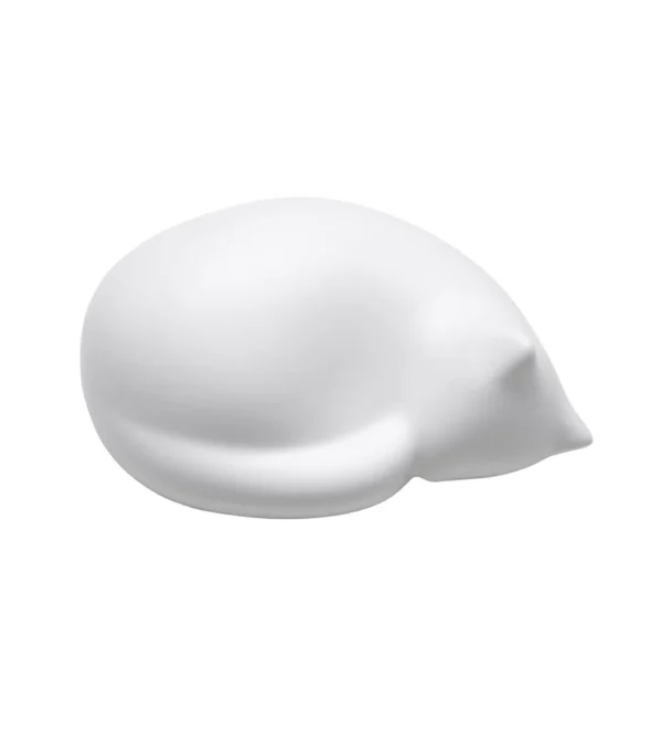 resting cat blanco. figura de cerámica con forma de gato de Vitra