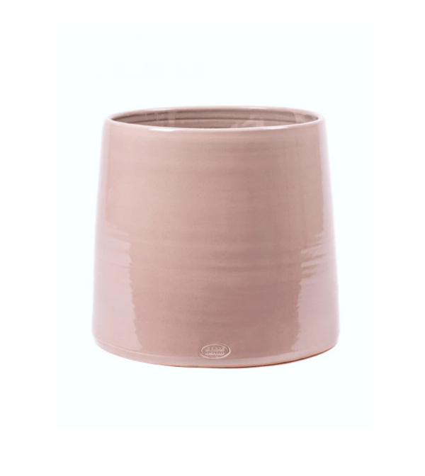 macetero de cerámica rosa