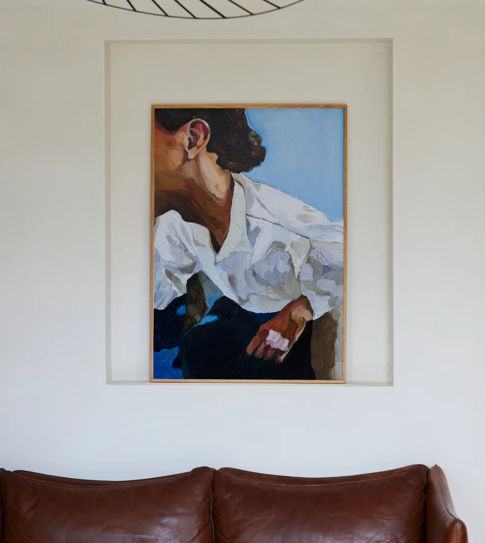 lámina pintura de mujer