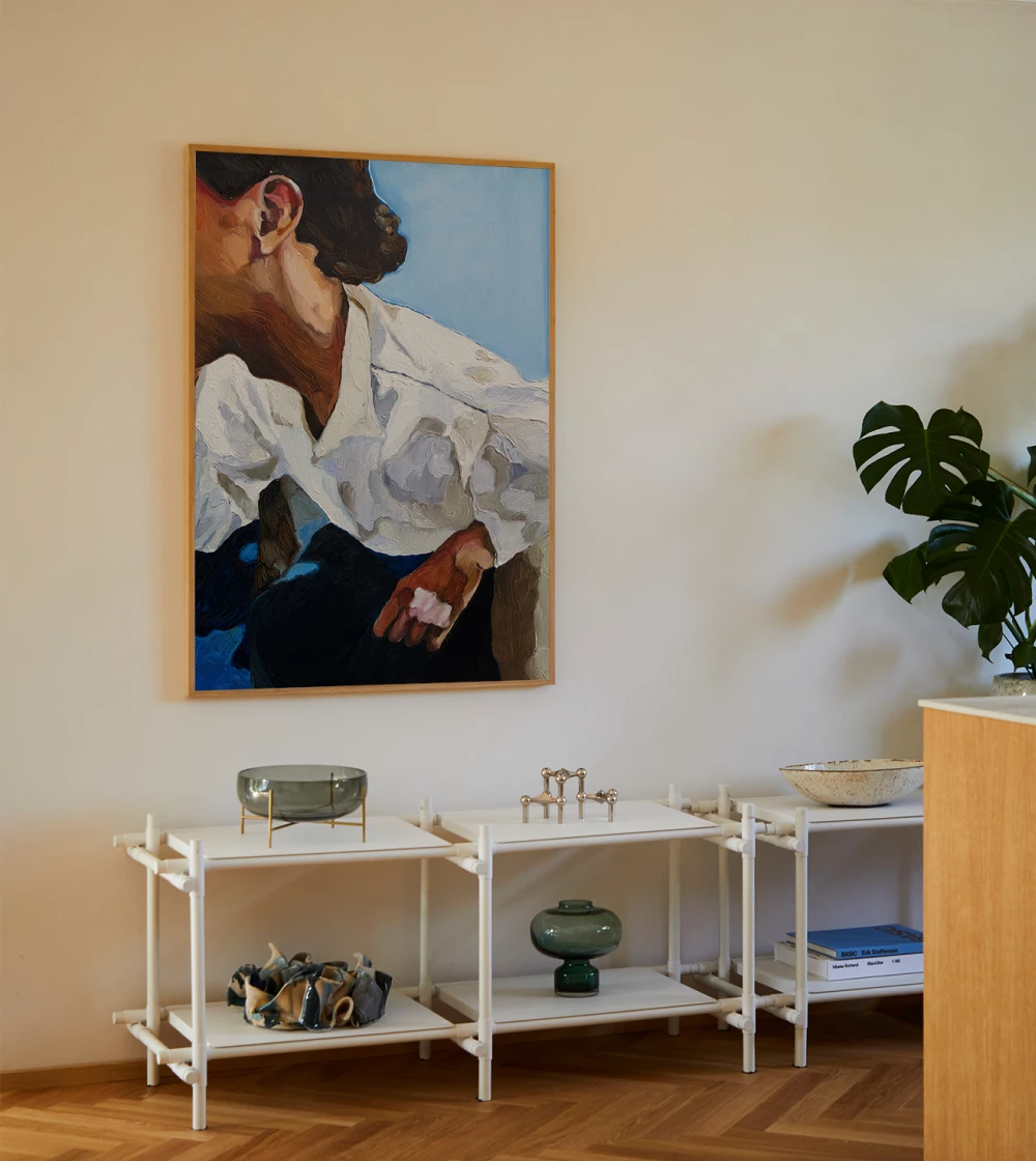 lámina pintura de mujer