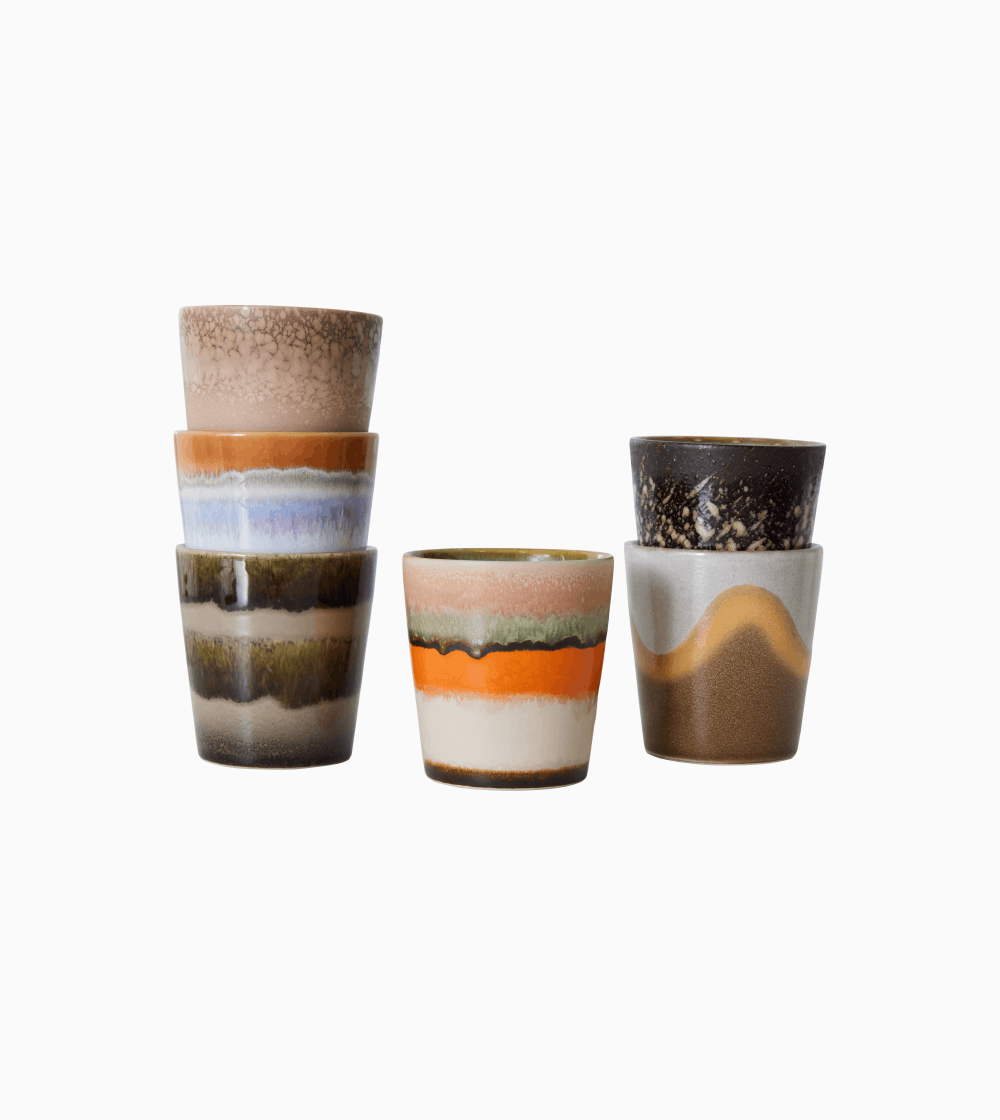 70s Ceramics: Vasos Mug Elements Set/6 - Imagen 3