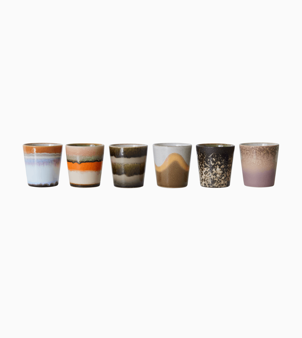 70s Ceramics: Vasos Mug Elements Set/6 - Imagen 4