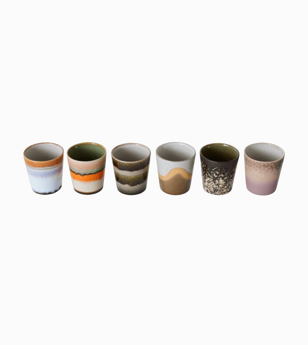 70s Ceramics: Vasos Mug Elements Set/6 - Imagen 5