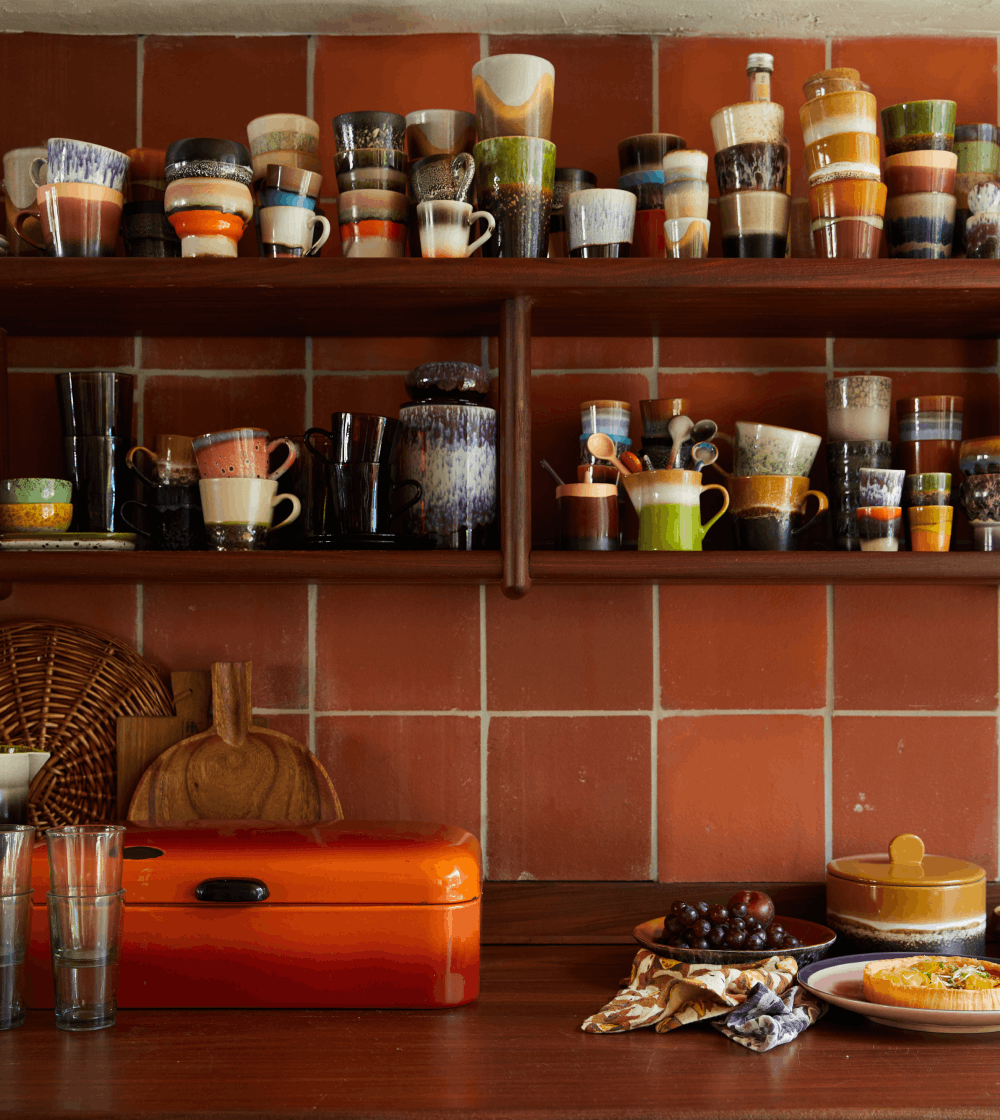 70s Ceramics: Tazas Espresso Retro Set/4 - Imagen 4