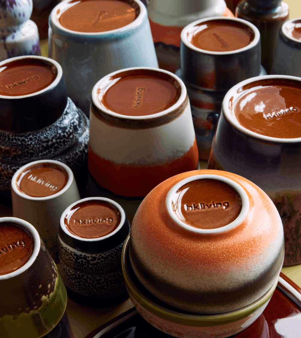 70s Ceramics: Tazas Espresso Retro Set/4 - Imagen 5