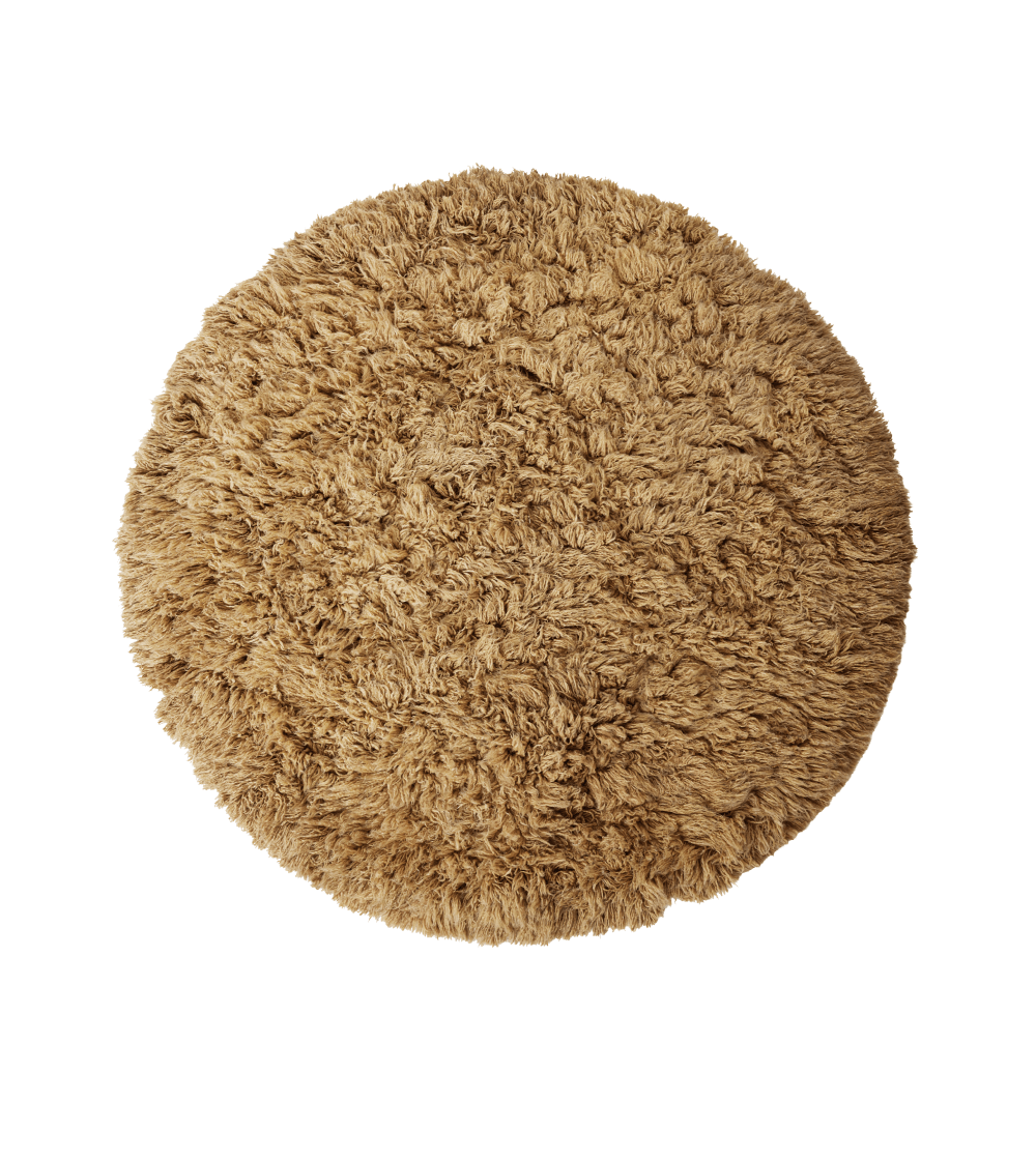 Alfombra Fluffy Round Caramel 200