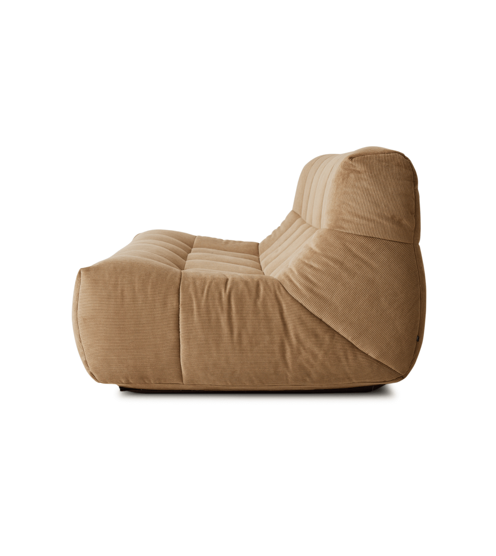 Sofá Lazy Lounge Bench Corduroy Rib Brown - Imagen 5