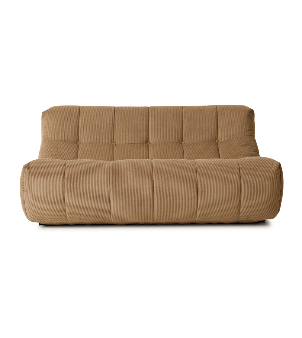 Sofá Lazy Lounge Bench Corduroy Rib Brown - Imagen 6