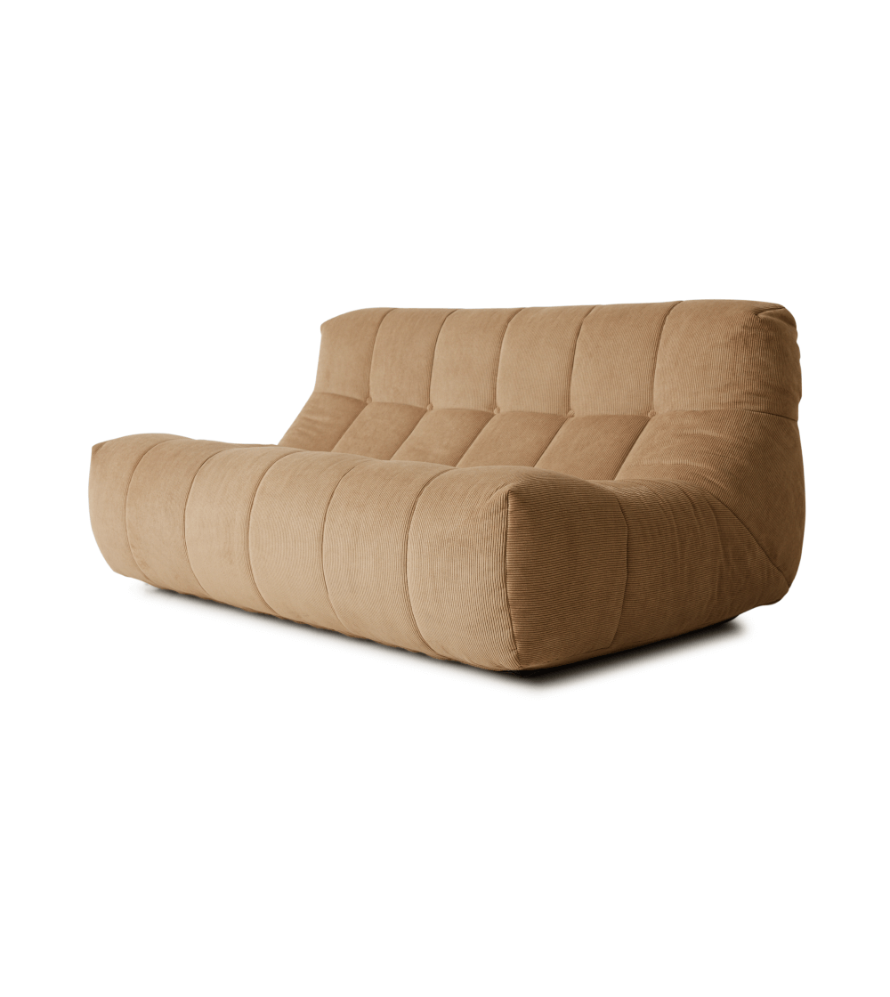 Sofá Lazy Lounge Bench Corduroy Rib Brown