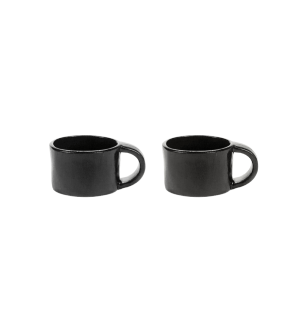 tazas negras para café espreso