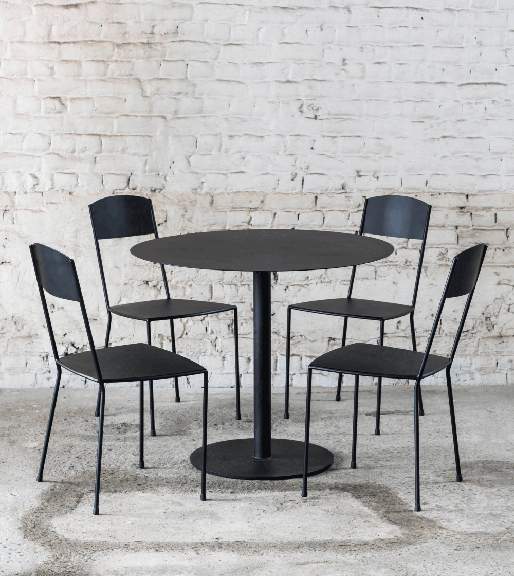 Mesa Bistro Table Round 02 Black - Imagen 2