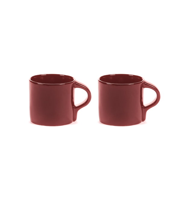 tazas para café rojas