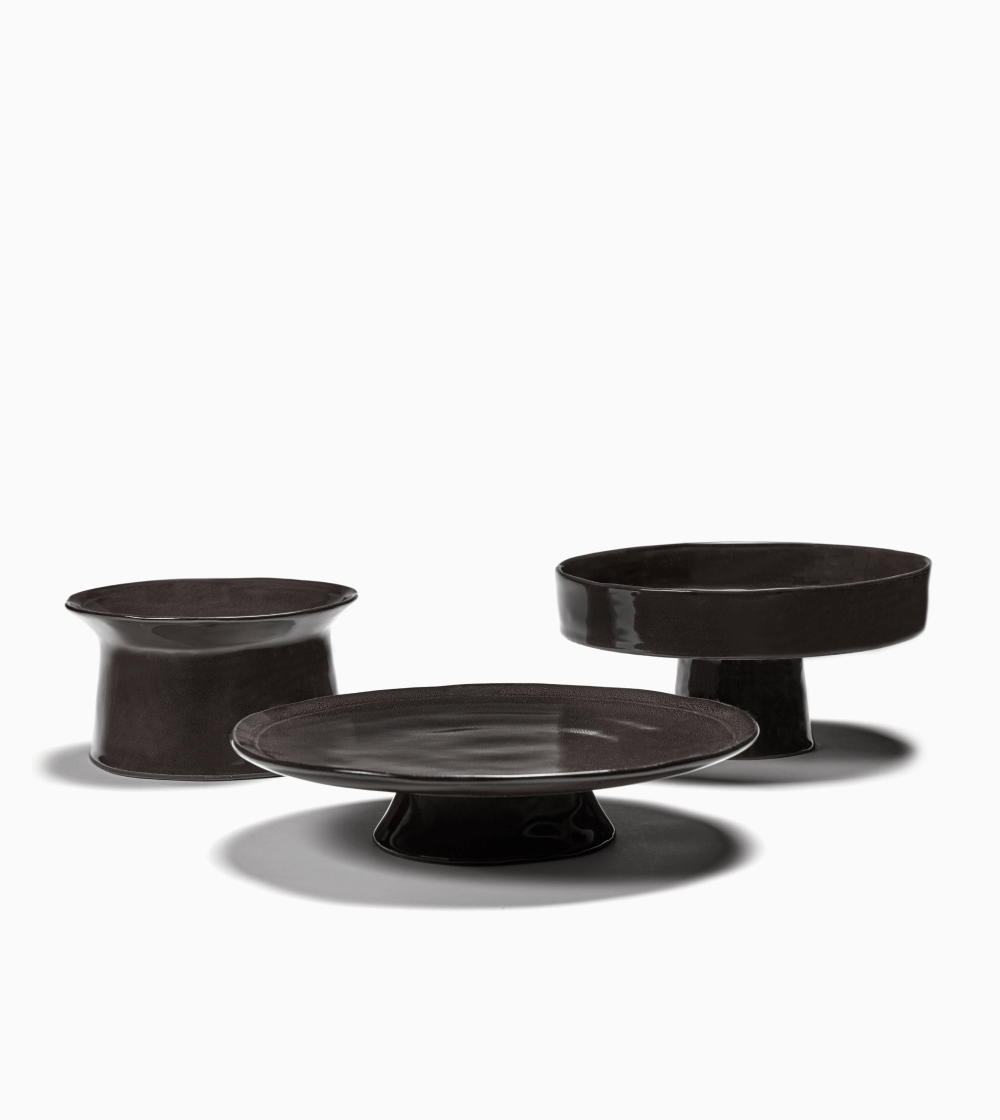 La Mère by Marie Michielssen: Plato con Pie L Ebony - Imagen 3