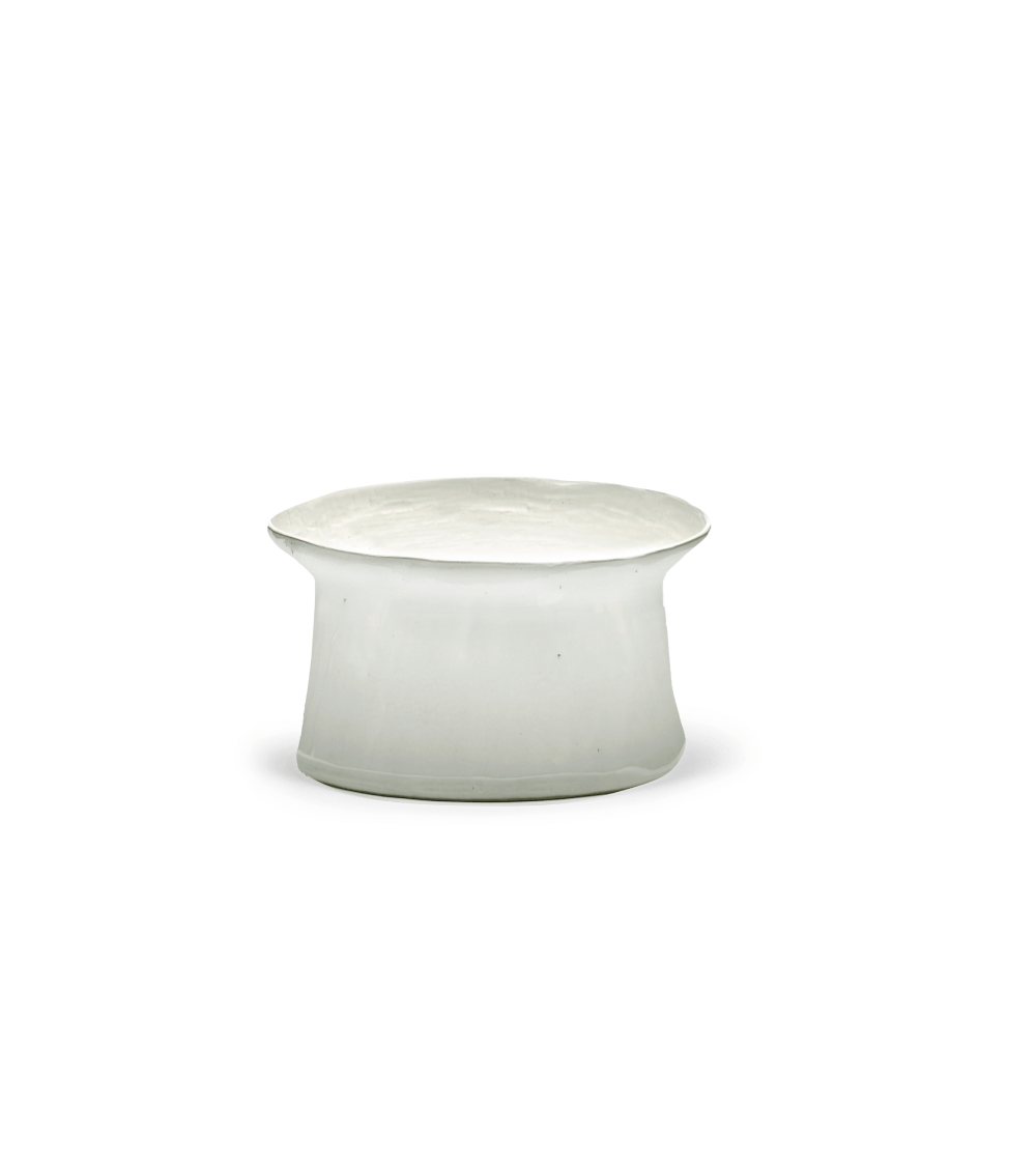 La Mère by Marie Michielssen: Plato con Pie Off White