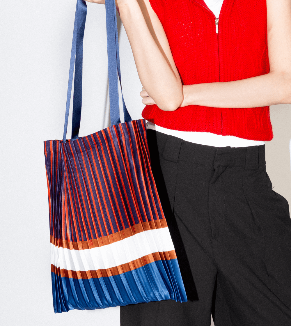 Chiavari Plissè Tote Bag - Imagen 2