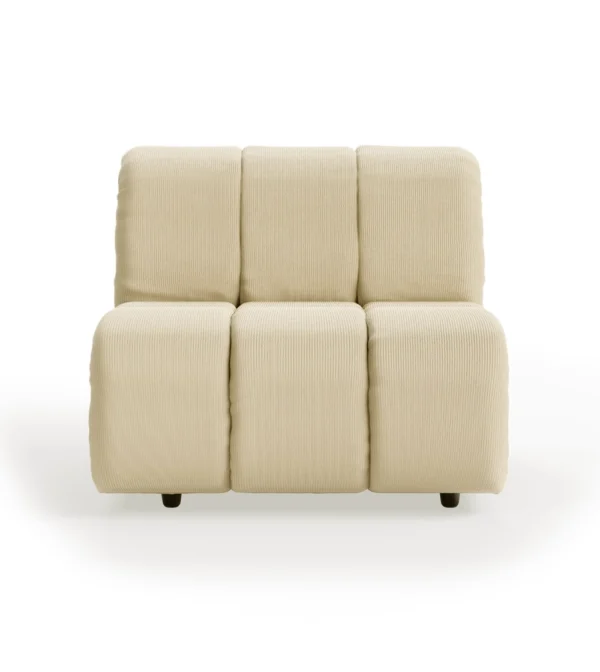sofá modular wave de hkliving en tejido de pana beige Corduroy rib, hay
