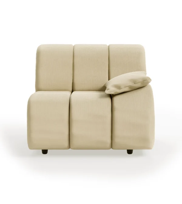 sofá modular wave de hkliving en tejido de pana beige Corduroy rib, hay