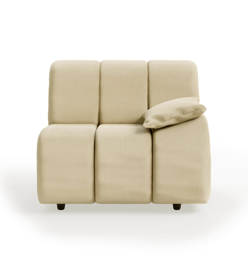 sofá modular wave de hkliving en tejido de pana beige Corduroy rib, hay