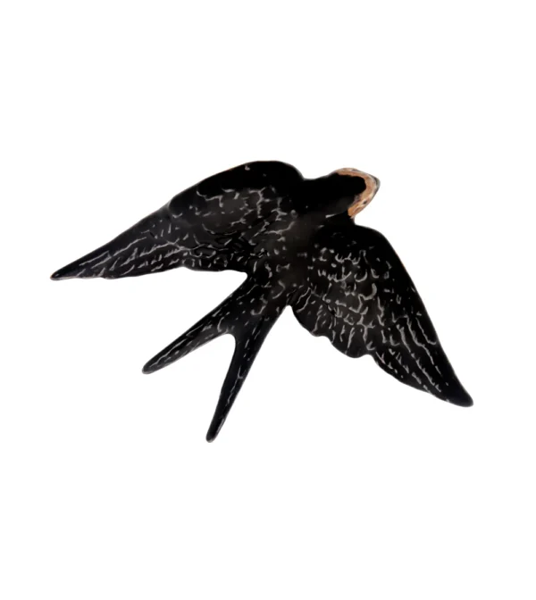 golondrina decorativa de ceramica de Bordallo Pinheiro