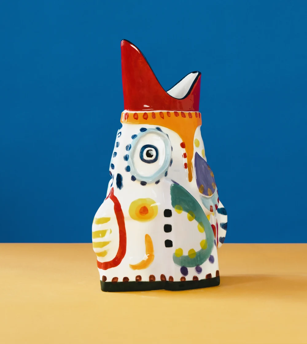 jarrón con forma de pez de colores de la colección Sicily diseñado por Yotam Ottolenghi e Ivo Bisignano para Serax