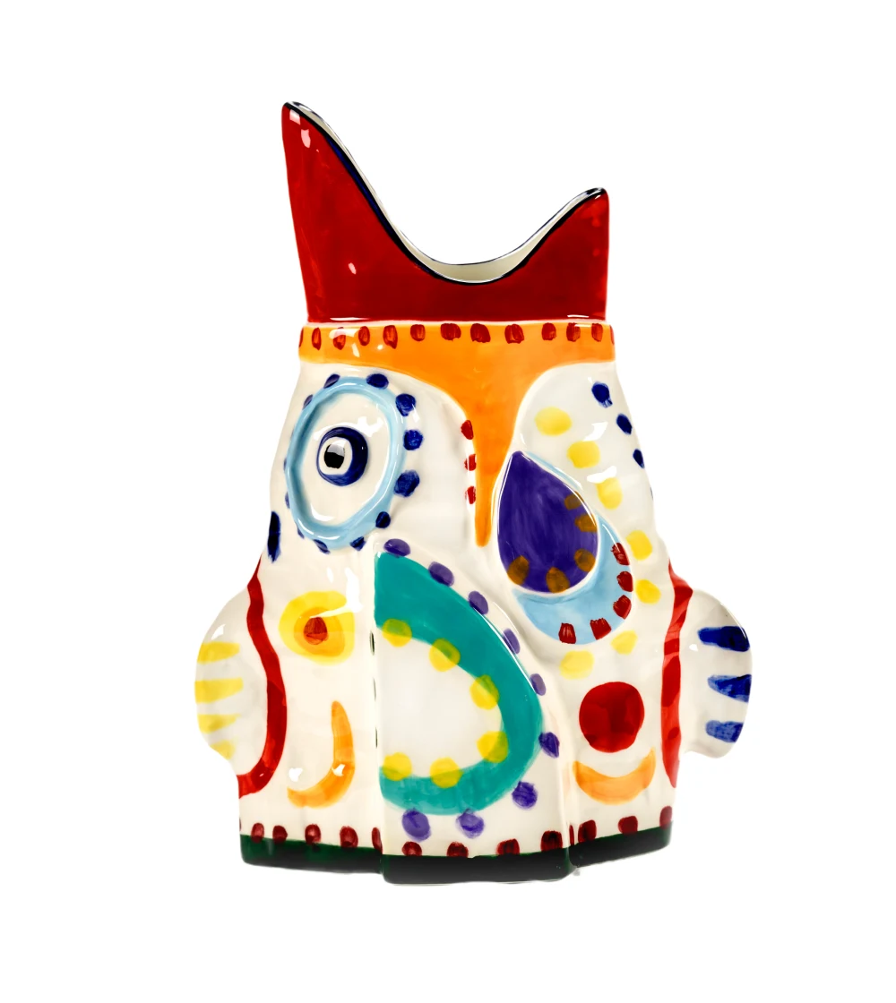 jarrón con forma de pez de colores de la colección Sicily diseñado por Yotam Ottolenghi e Ivo Bisignano para Serax