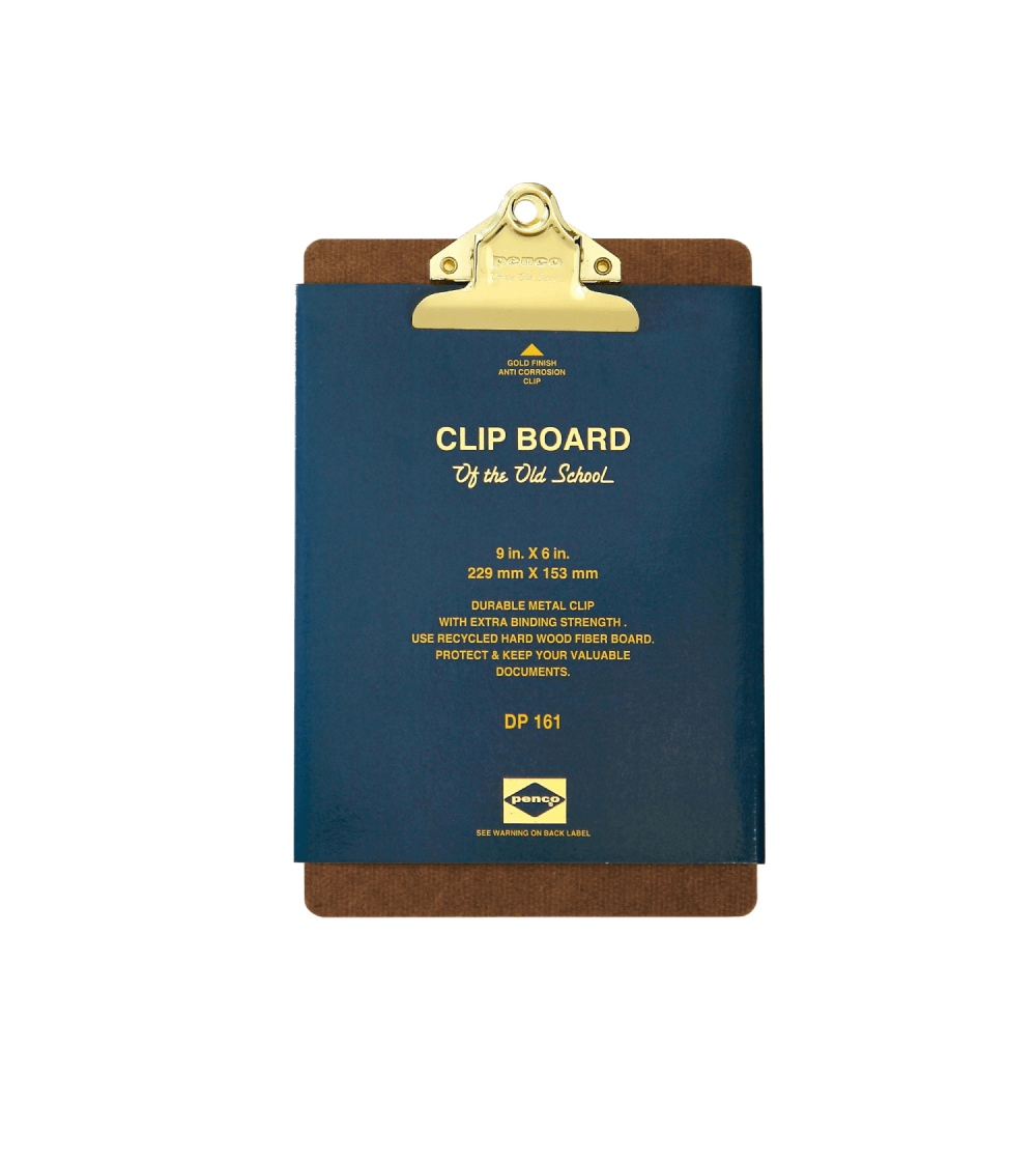 Clipboard O/S A5 Gold