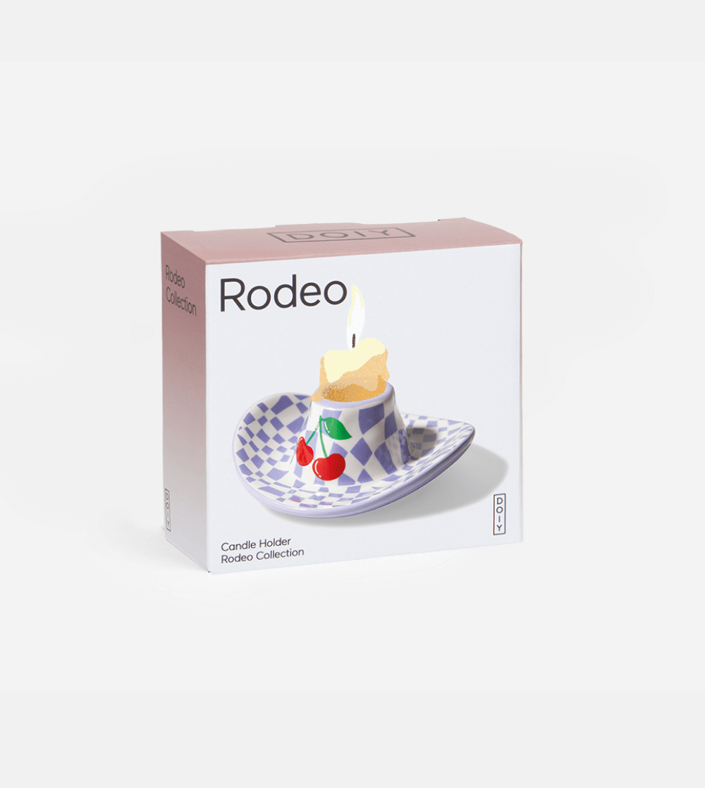 Portavela Rodeo Cowboy Hat Lilac - Imagen 5