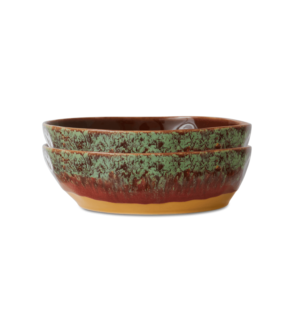 70s Ceramics: Pasta Bowl Cove Set/2