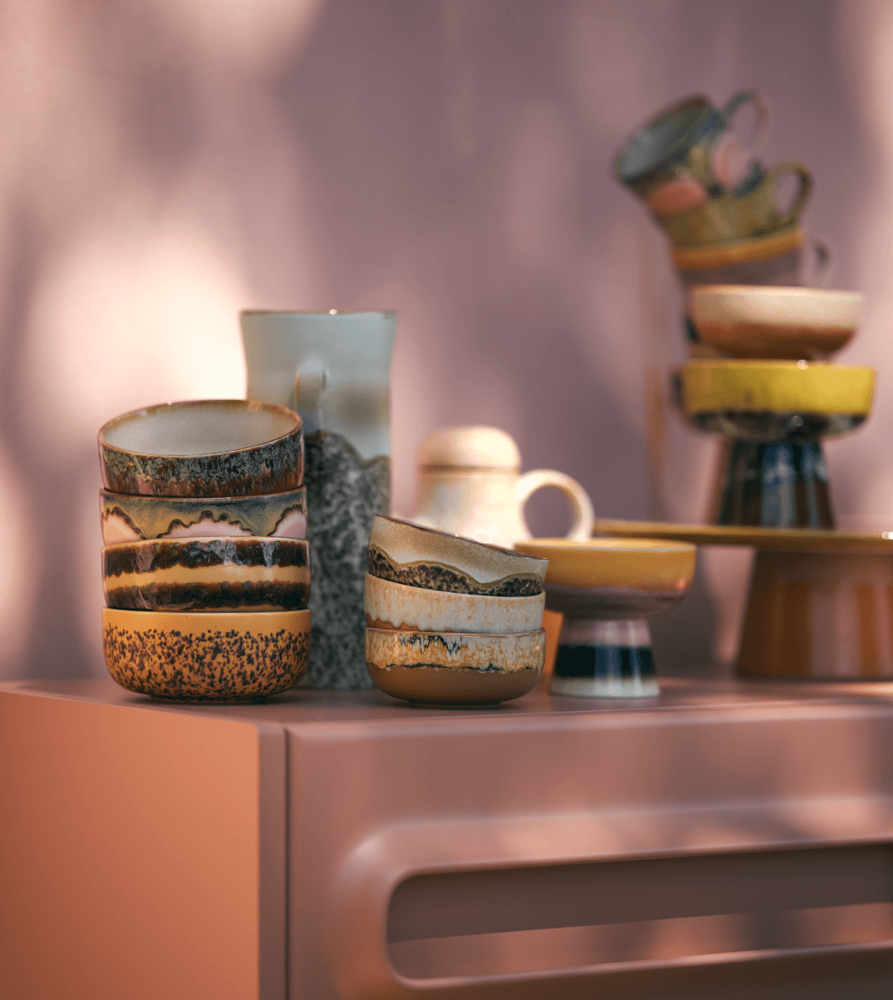 70s Ceramics: Tapas Bowls Drift Set/4 - Imagen 2