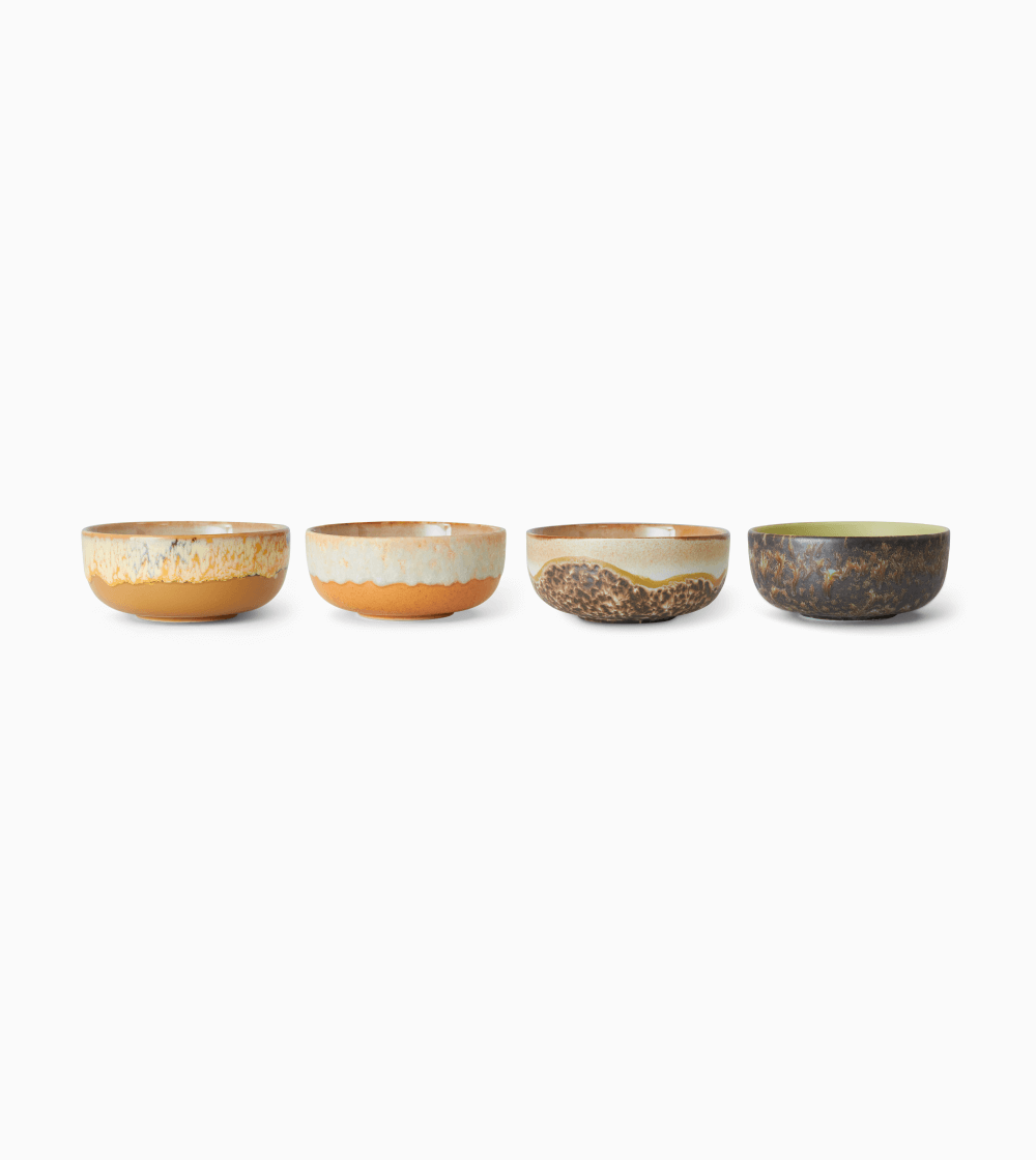 70s Ceramics: Tapas Bowls Drift Set/4 - Imagen 5
