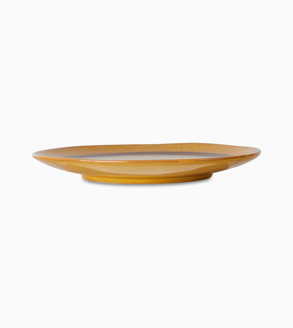70s Ceramics: Platos Dinner Coconut Set/2 - Imagen 4