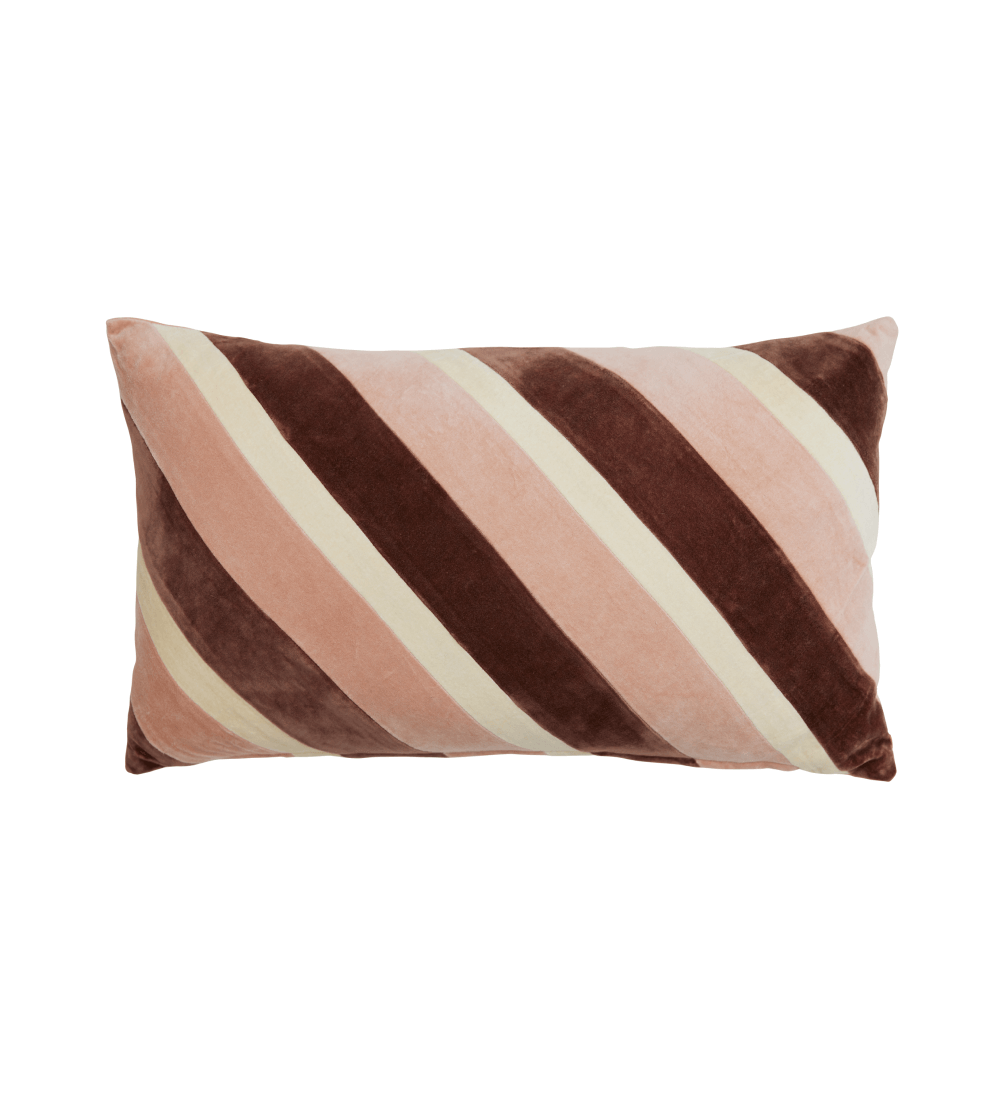 Cojín Striped Velvet Rose 60x35