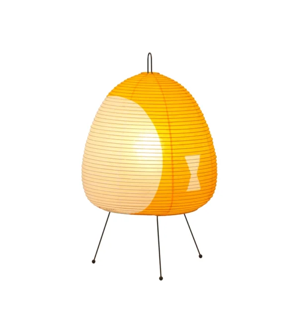 lámpara de mesa Akari 1AY de Vitra diseñada por Isamu Noguchi con luz .