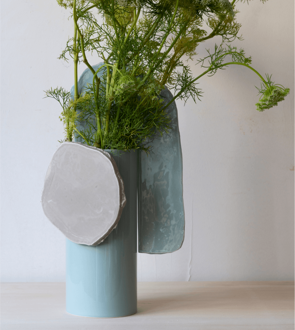 Jarrón Vase Découpage Feuille - Imagen 2