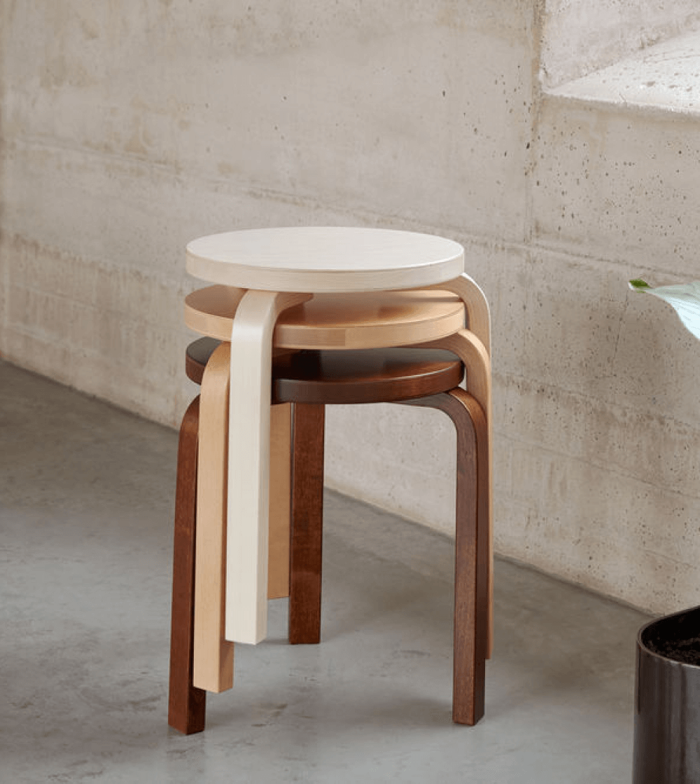 Stool 60 Nogal - Imagen 3