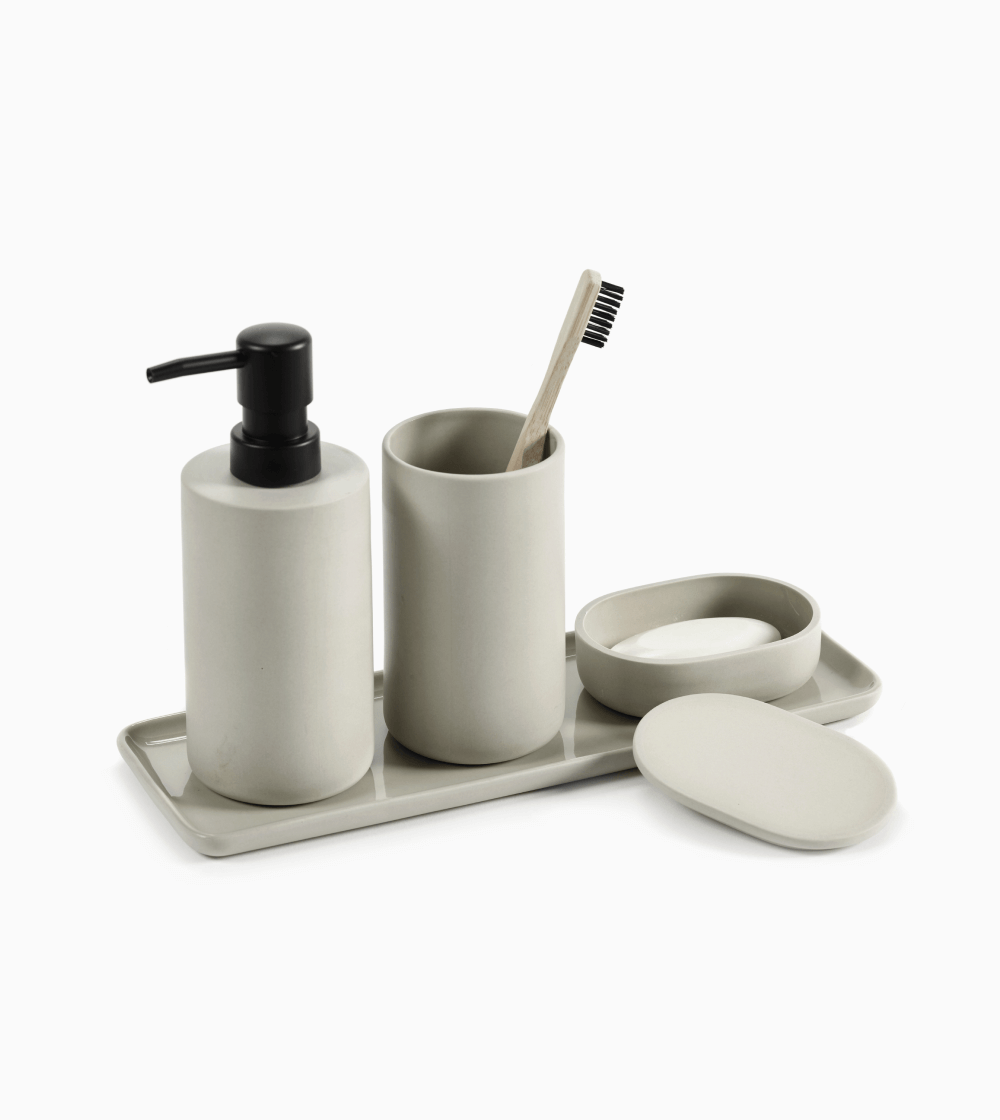 Cose by Bertrand Lejoly: Dispensador de Jabón Beige - Imagen 3