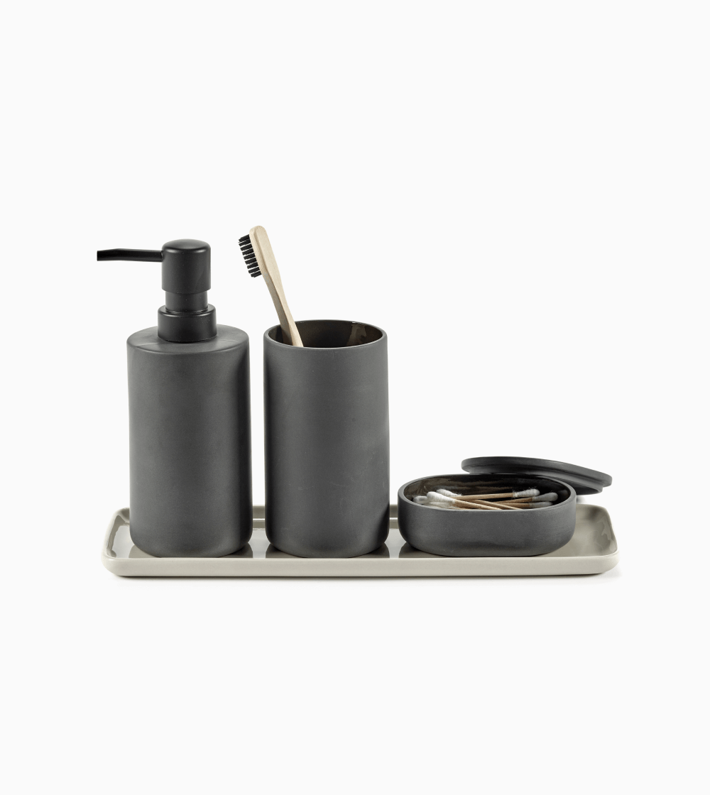 Cose by Bertrand Lejoly: Dispensador de Jabón Dark Grey - Imagen 4