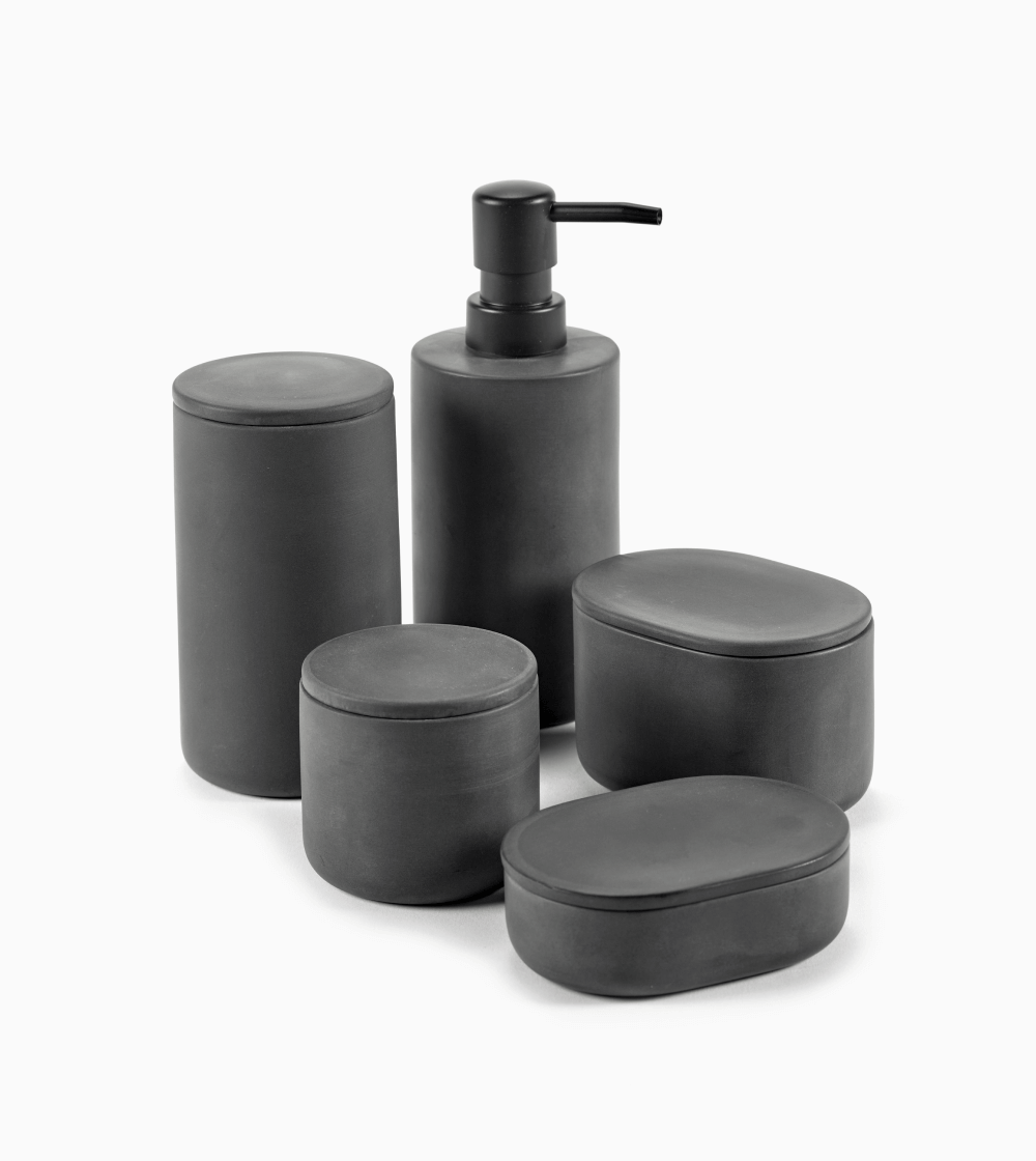 Cose by Bertrand Lejoly: Caja Ovalada Dark Grey - Imagen 2
