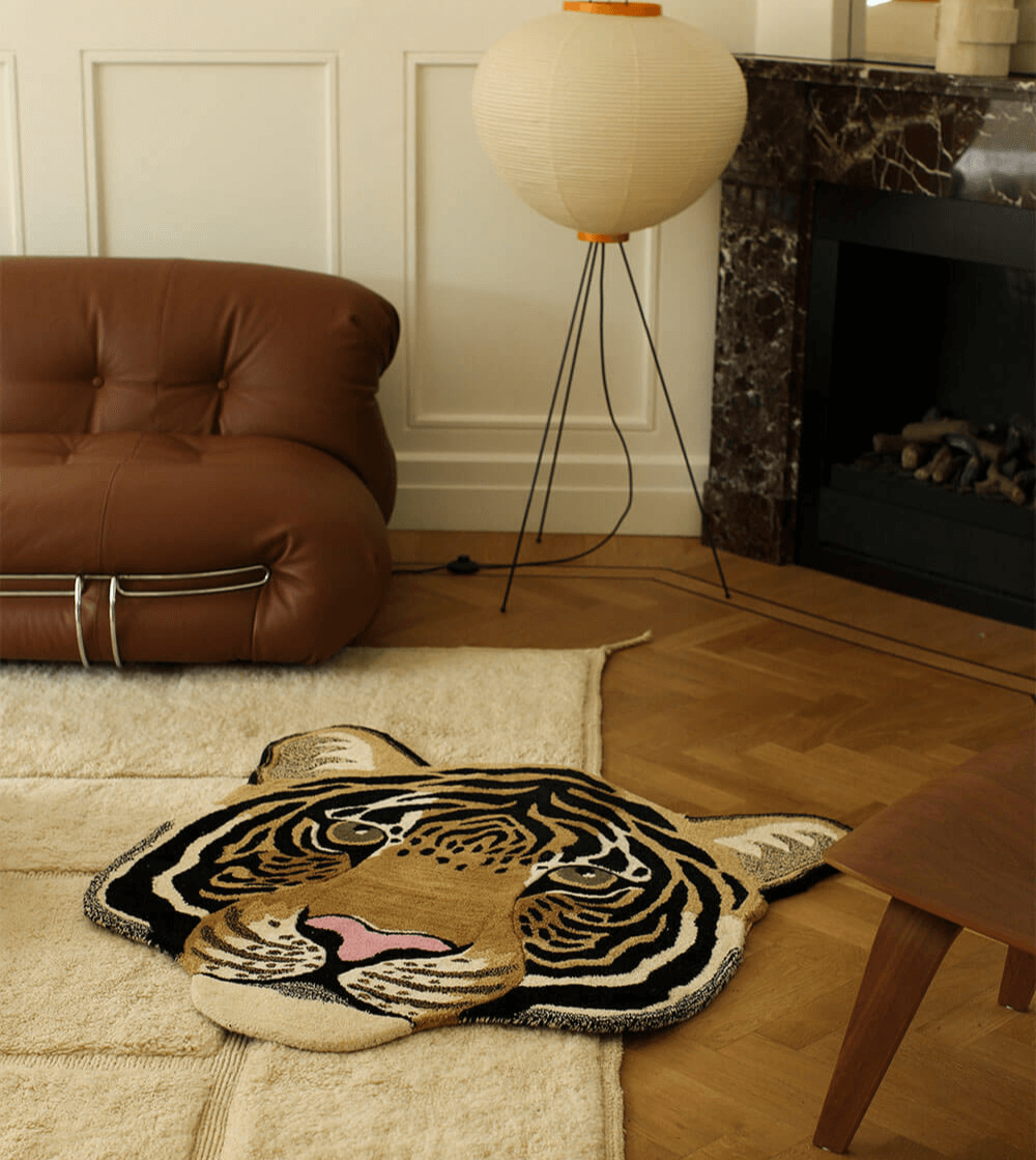 Alfombra Rajah Tiger Head - Imagen 4