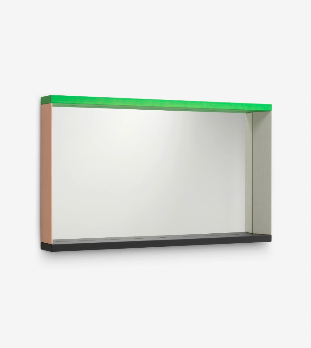 Colour Frame Mirror Medium Verde/Rosa - Imagen 4