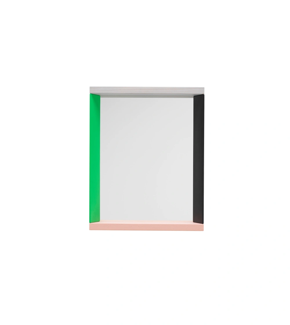 Colour Frame Mirror Small Verde/Rosa