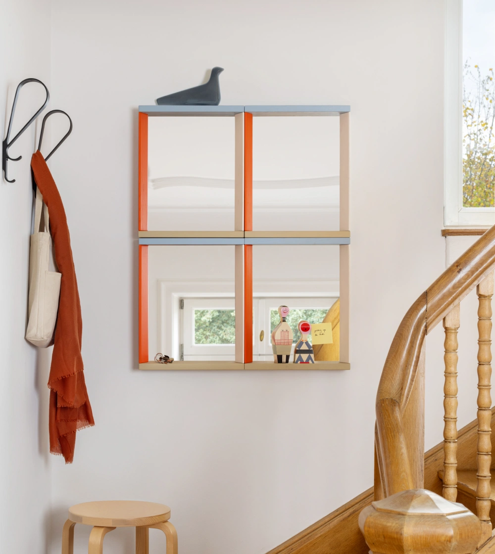 Colour Frame Mirror Small Verde/Rosa - Imagen 5