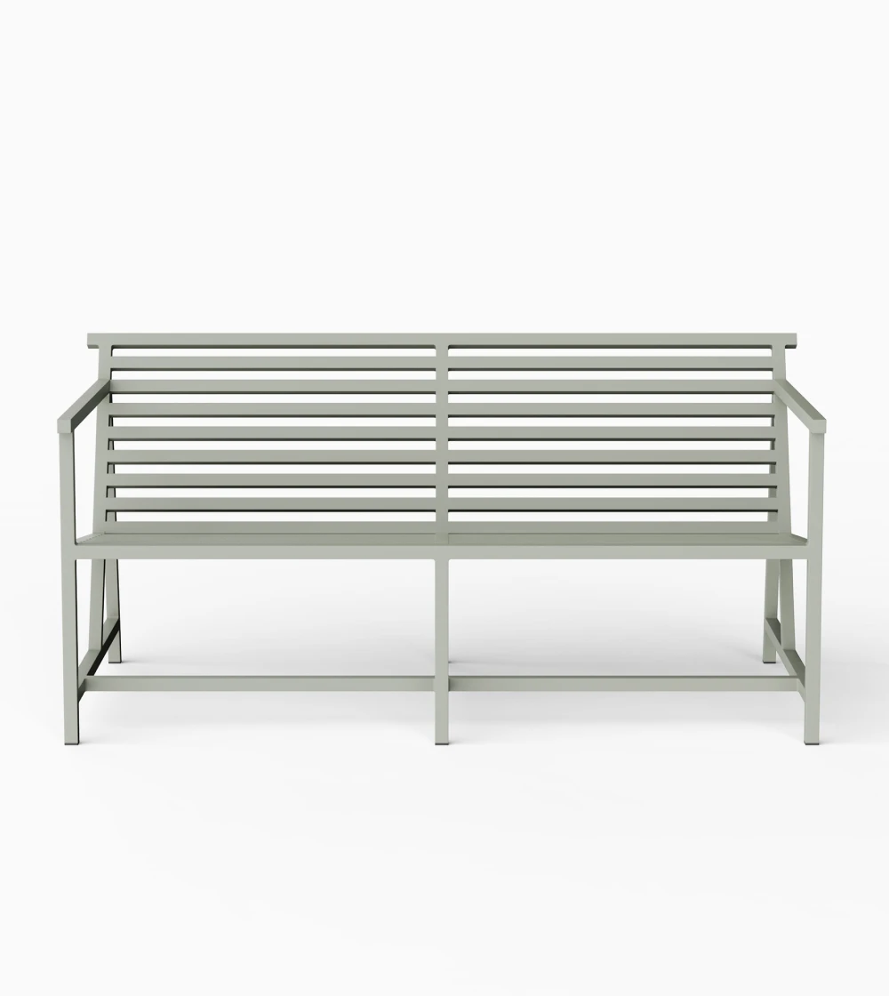 Banco para exterior gris