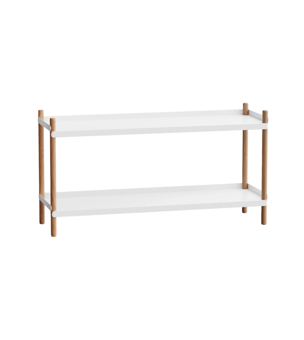 Estantería color blanco baja de diseño