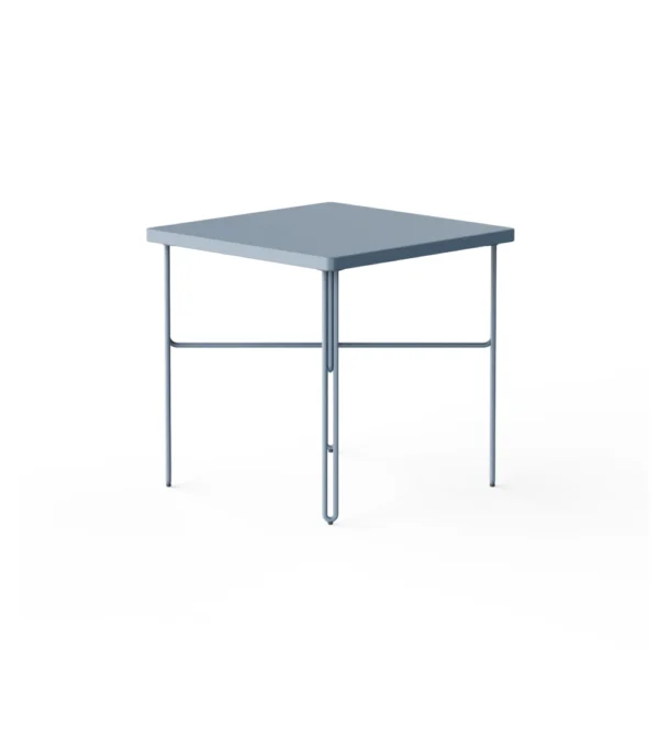 Mesa auxiliar azul de diseño nórdico